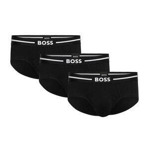 Boss Mens Logo Briefs (Pack of 3) / Black
